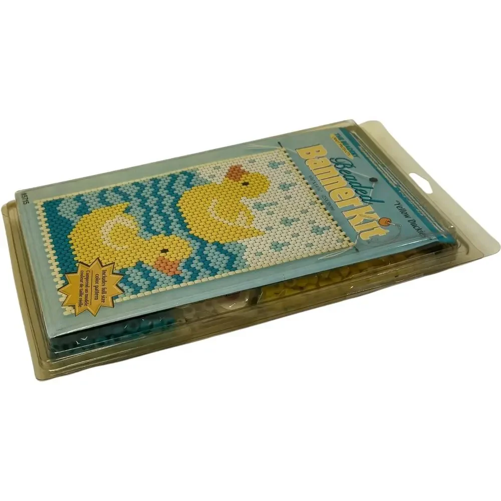 The Beadery Beaded Banner Kit Yellow Duckies 5715 9.75x14.75